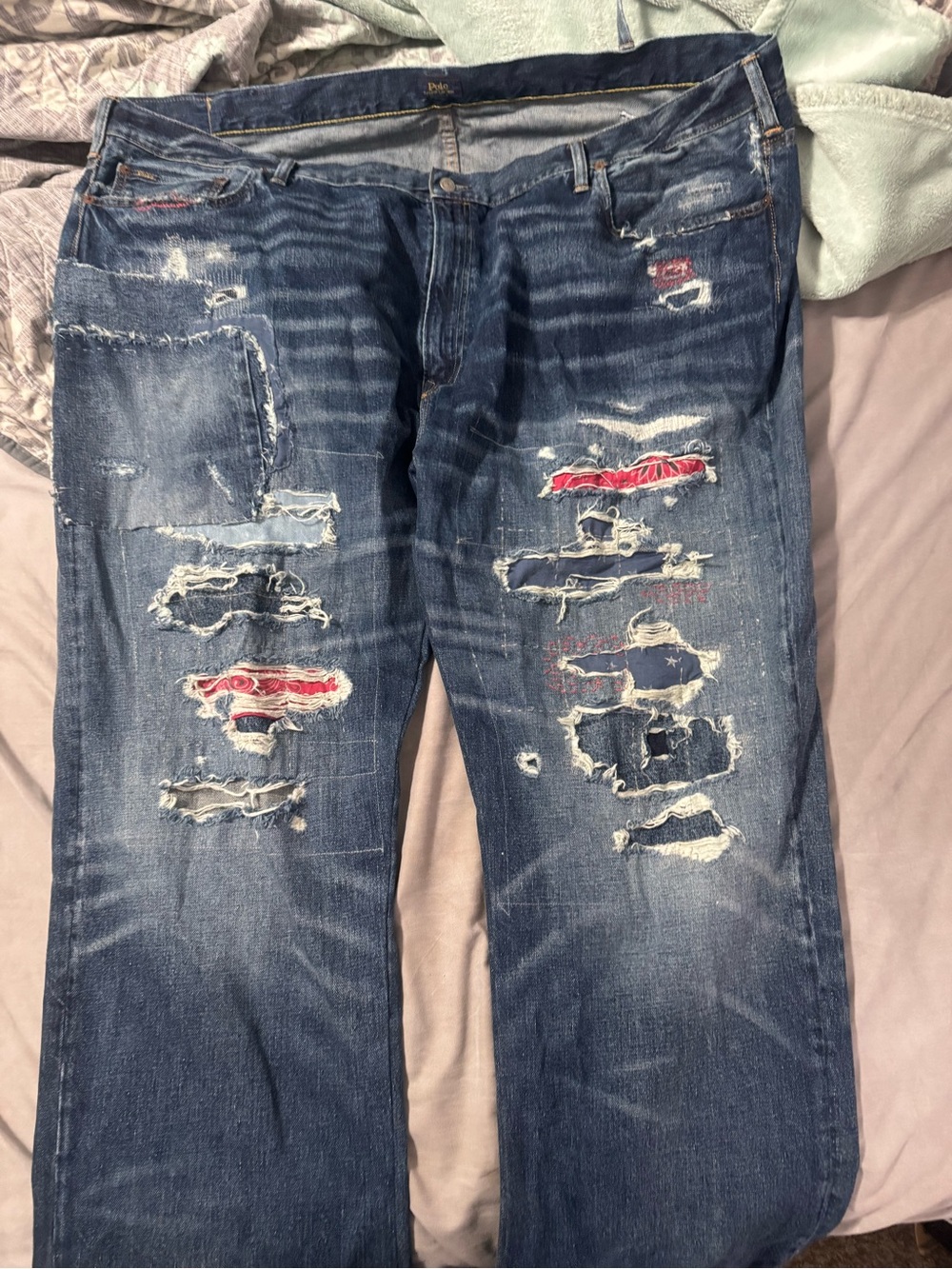 Men's Ralph Lauren polo distressed jeans size 52/34